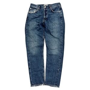 AGOLDE Jamie Style Jeans. 27. Med-Dark Beautiful Wash. High Rise Button Fly VEUC